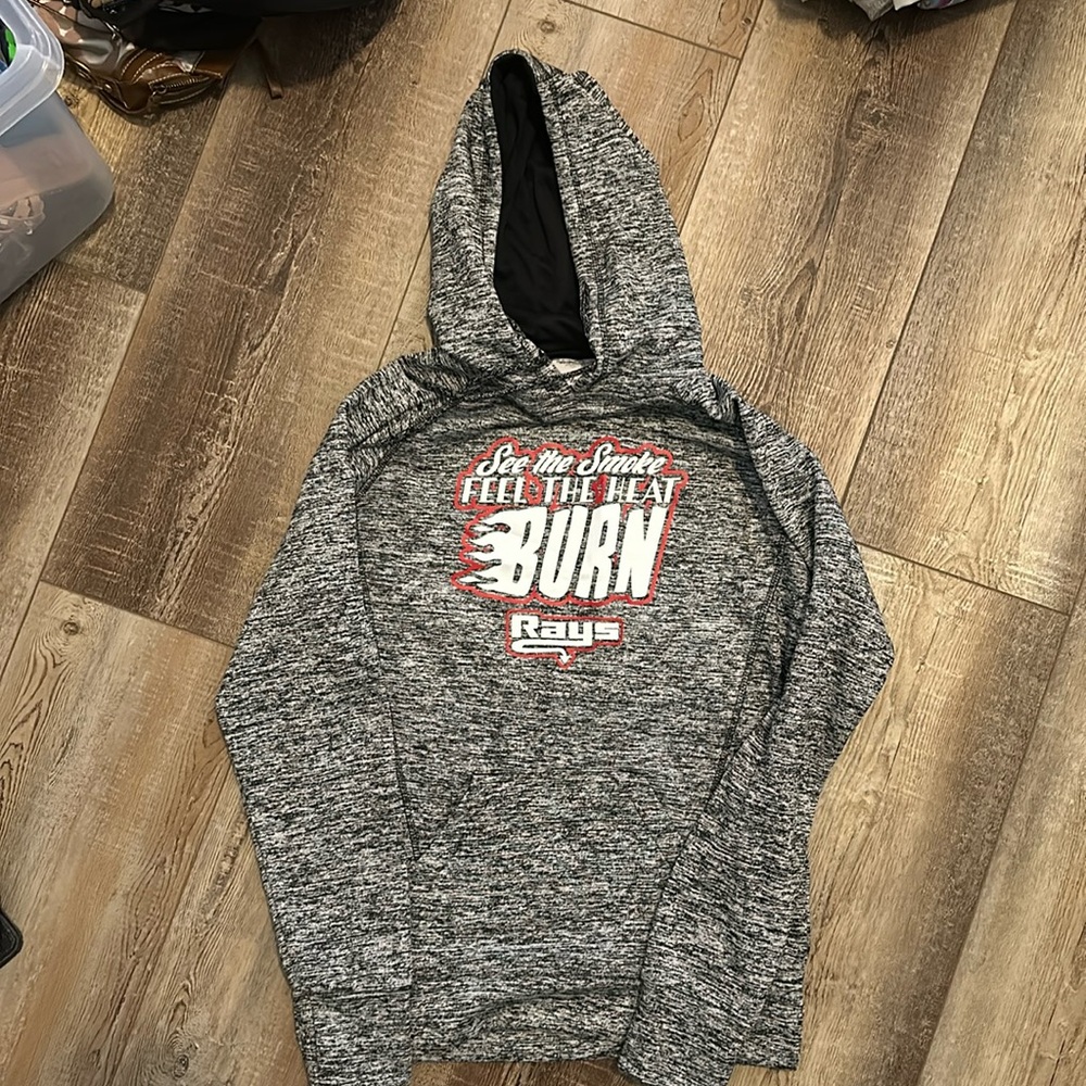 Stingrays Cheer Sweatshirt- See the Smoke Feel the Heat Burn